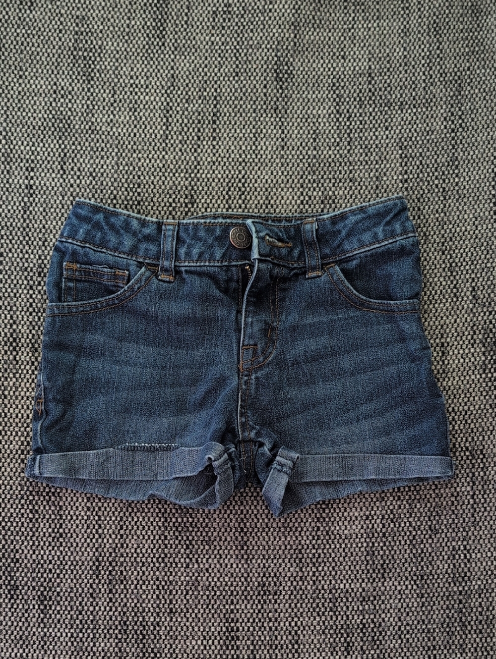 Cherokee Blue Denim Rolled Cuff Shorts
